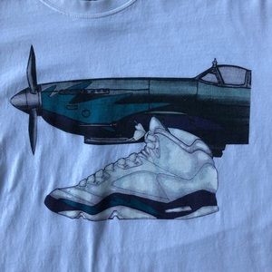 Vintage Air Jordan 5 Warhawk T Shirt XL